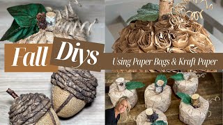 Amazing Paper Bag Fall Decor Diys - You Won't Belived How Beautiful.