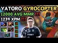 🔥 YATORO GYROCOPTER 1239 XPM Highlights 7.35d 🔥 Insane Damage Gyrocopter - Dota 2