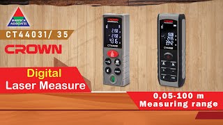 How To Use Digital Laser Measure| Crown | CT44031 | CT44035 | Mamtech Associates