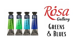 ROSA Gallery Watercolors (Part 2) - Greens & Blues