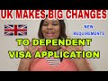 NEW UK HOME OFFICE CHANGES TO DEPENDANTS VISA APPLICATIONS,REQUIREMENTS AND SUPPORTING DOCUMENTS