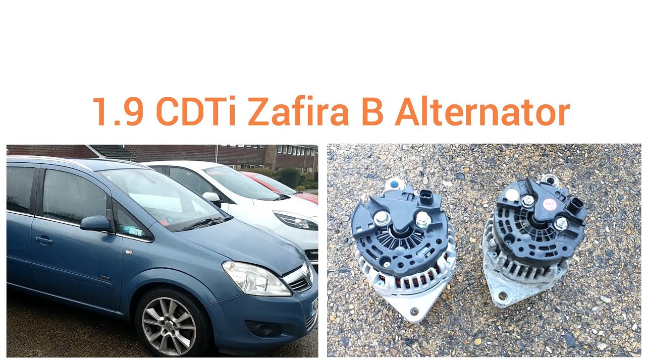 Vauxhall / Opel Zafira B 1.9CDTi Alternator Replacement & Wiring ...