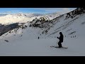 les arcs aiguille rouge black run 1st time