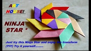 ✨ Paper Star | Paper Ninja Star 🌟 How to make Ninja Star ✪ Art House 🔯
