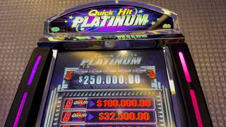 $2700 Into Only Quick Hit Platinum! $50 Spins