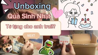 Cùng anh trai unbox quà sinh nhật mà mình tặng!?|Fiona=))