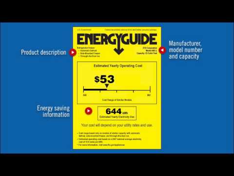 How To Read Energyguide Labels Youtube
