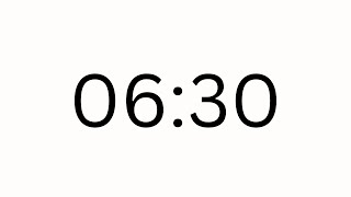 6 Minutes 30 seconds countdown Timer - Beep at the end | Simple Timer (six min thirty sec)