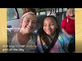 girl who is visually impaired rides school bus for first time