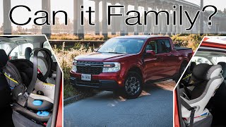 Can it Family? How well does Clek Child seats fit in the 2022 Ford Maverick