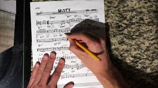 Jazz Harmonic Analysis: Misty Jazz Standard