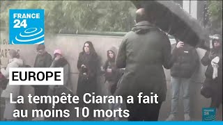 La tempête Ciaran a fait au moins 10 morts en Europe • FRANCE 24