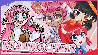 Drawing chibis once again! [envtuber art stream]