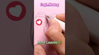 #Art 🎨is #Fun #How to #Draw✏️ #leaf #Easy #Drawing #Tutorial #shorts #trend #tiktok  #youtubeshorts