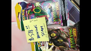 #254 Mercari Scam Re-Sealed Evolving Skies Blister packs Pokemon