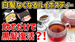 飲むだけで黒髪復活！白髪なくなるルイボスティー【ゆっくり解説】