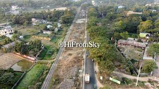 Amazing SYLHET Arial View | Road \u0026 Rail Together | Drone Fotage