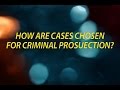 How are cases chosen for Criminal Prosecution