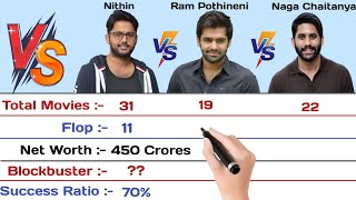 Nithin vs Ram Pothineni vs Naga Chaitanya Comparison 2022 | Hits and Flops