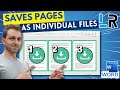 MS Word: Save pages of a document as individual files ✅ 1 MINUTE