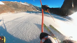 Slalom ski course training, 360 camera view with Leona