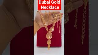 Dubai UAE gold Necklace with latest design #gold #jewellery #fashion #necklace #earrings #diamond