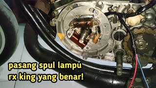 cara pasang spul lampu rx king