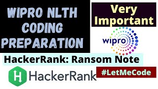 Wipro NLTH Coding Questions in Python | Ransom Note HackerRank Solution in Python
