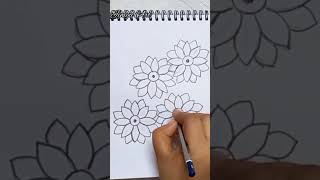 #shorts #youtubeshorts |Flower Sketch ||Pencil Sketch Easy|
