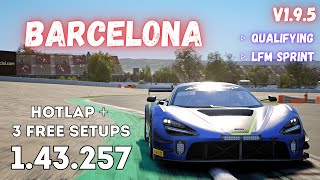 MCLAREN 720S GT3 EVO | BARCELONA 1.43.2 | HOTLAP + FREE SETUP | ACC v1.9