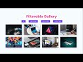 Make Portfolio Filterable Image Gallery With HTML CSS & JavaScript | Filterable Gallery