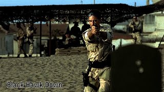 Black Hawk Down - Tough Sergeant First Class Norm Hoot Gibson. And his wild boar for dinner