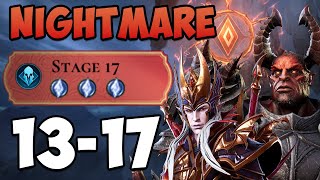 Nightmare Faction Trial Stage 13/14/15/16/17 - GUIDE I Watcher of Realms