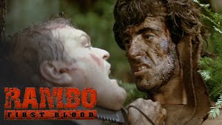 'Rambo Hunts Cops In The Forest' EXTENDED Scene | Rambo: First Blood