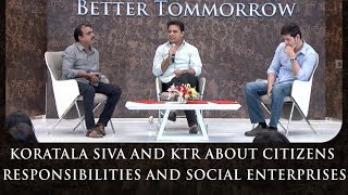 Koratala Siva And KTR About Citizens Responsibilities And Social Enterprises | Bharat Ane Nenu