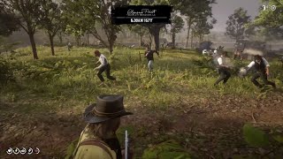 The Whole Gang Defending Camp From Bounty Hunters | Red Dead Redemption 2 (RDR2)