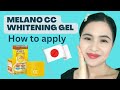 HOW TO APPLY MELANO CC WHITENING GEL