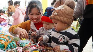 shopping for Tet with the kids, wrapping banh chung to prepare for New Year's Eve 2025