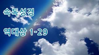 속독성경 개역한글 역대상 전체29장 성경듣기