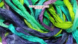 Mulberry silk hand dyed ribbons for arts and crafts,decor,mixed media #ribbons #mixedmedia #crafts