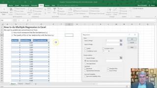 How to do Multiple Regression in Excel 2016 for Windows (Job Commitment Ex.)