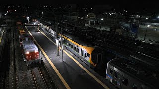 伊予西条駅に入線するDE10-1139(接近メロディー付き)