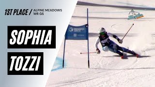 Sophia Tozzi WR FIS GS Alpine Meadows 4/6/22