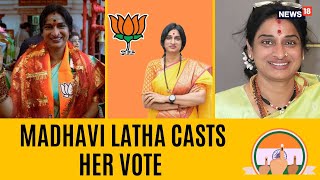 Lok Sabha Elections 2024 | Polling Phase 4: Madhavi Latha Casts Her Vote | English News | News18
