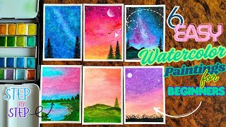 Fun \u0026 Easy Watercolor Paintings - Step by Step Watercolor Paintings for Beginners - Charms and Magic