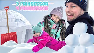 BYGGER EN SNÖKOJA❄️☃️ - 3prinsessor VLOGG💕