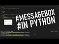 How to create MessageBox in Python