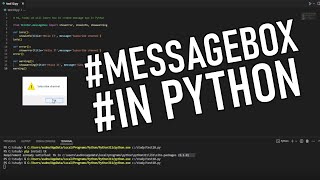 How to create MessageBox in Python