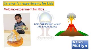 Science fun experiments for kids: Volcano experiment