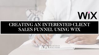 How to Create an Automated Sales Funnel using Wix Workflows and Automations - Beginners Guide